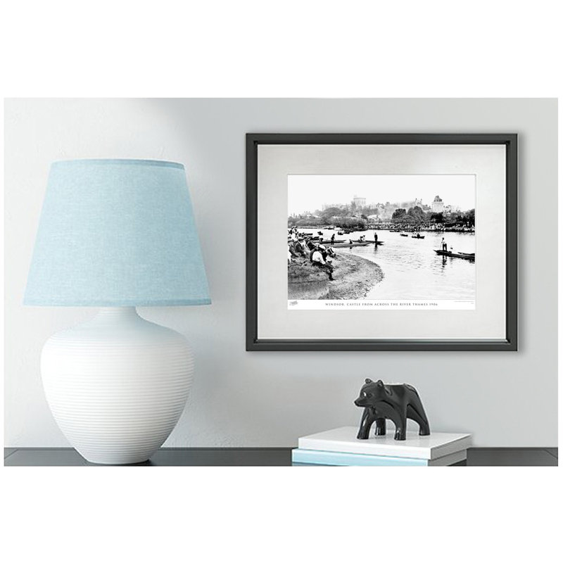 Windsor, Castle From Across The River Thames 1906 by Francis Frith - Single Picture Frame Print, 28cm H x 36cm W x 2.3cm D