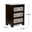 Table de chevet 3 tiroirs en bois