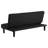 Black Tufted Convertible Sofa Bed