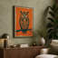 Centered Owl Mid-Century - Wrapped Canvas-1418629170-1418629156