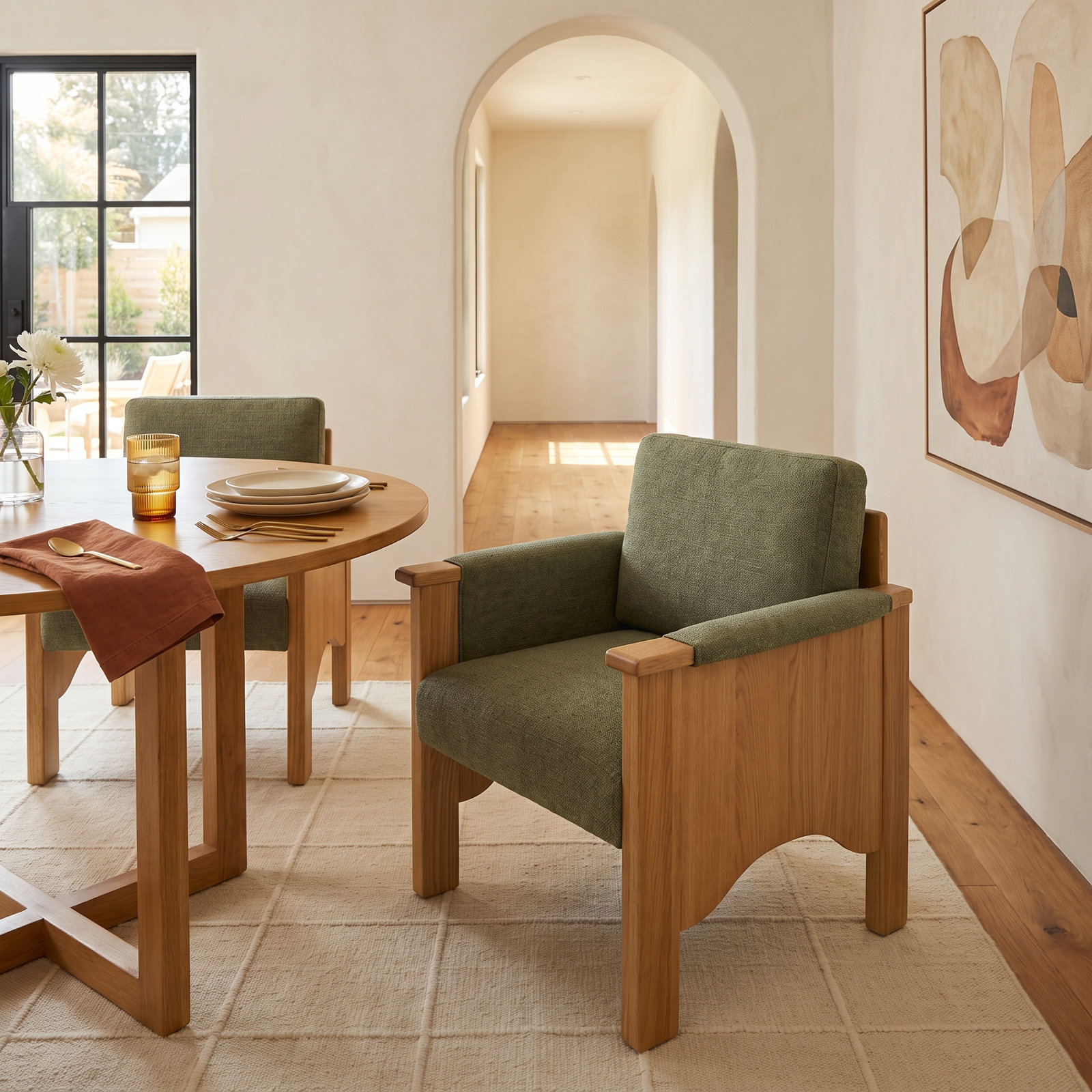 Loralee Dining Chair, Green