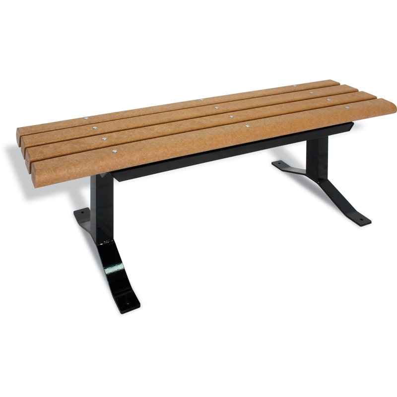 Banc de parc en plastique UltraSite, 72 po (planches 3 x 4), Cèdre