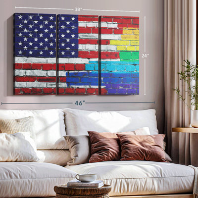 Drapeau «USA Flag Pride Canvas Print» sur