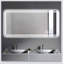 Miroir de salle de bain 60X28 pouces à DEL avec lumières avant, antibuée, sans cadre et lumière changeante tricolore-1237814468