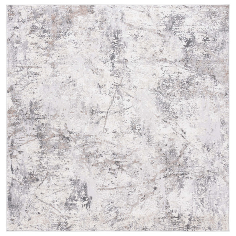 Tapis performance abstrait Vogue, Carré 6 pi 7 po