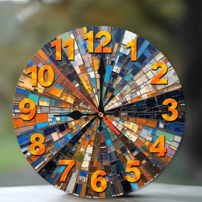 Horloge colorée hippocampe