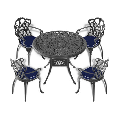 Table de salle à manger en fonte d'aluminium