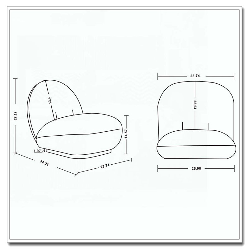 Fauteuil d'appoint Boucle