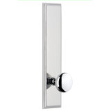 Grandeur Carré Tall Plate Single Dummy with Fifth Avenue Door Knob