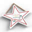 Xmas We Wish You a Merry Christmas Wooden Star Plaque