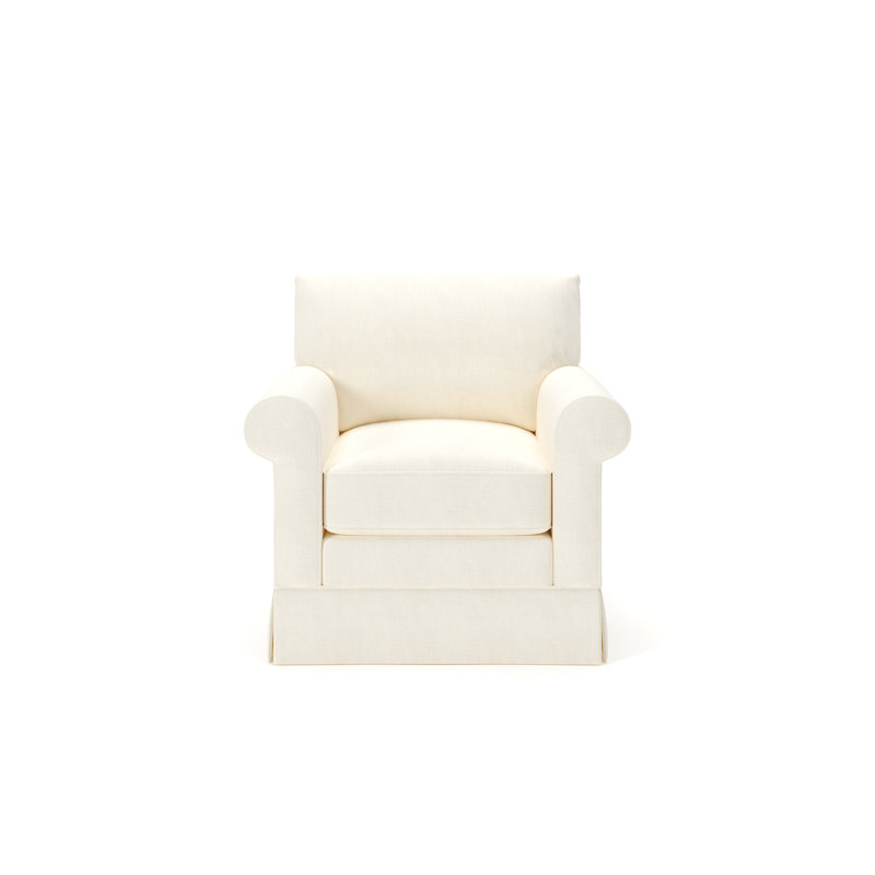 Fauteuil d'appoint rembourré Friedman, Perle Conversation