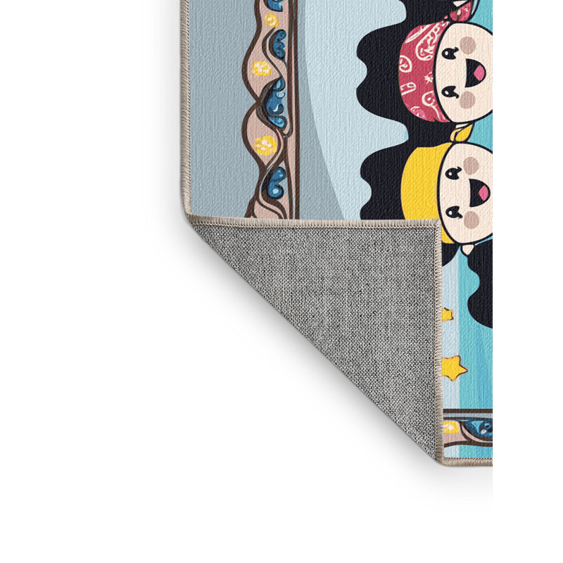Tapis pour enfants Harriet Bee, Rectangulaire 2 pi x 4 pi