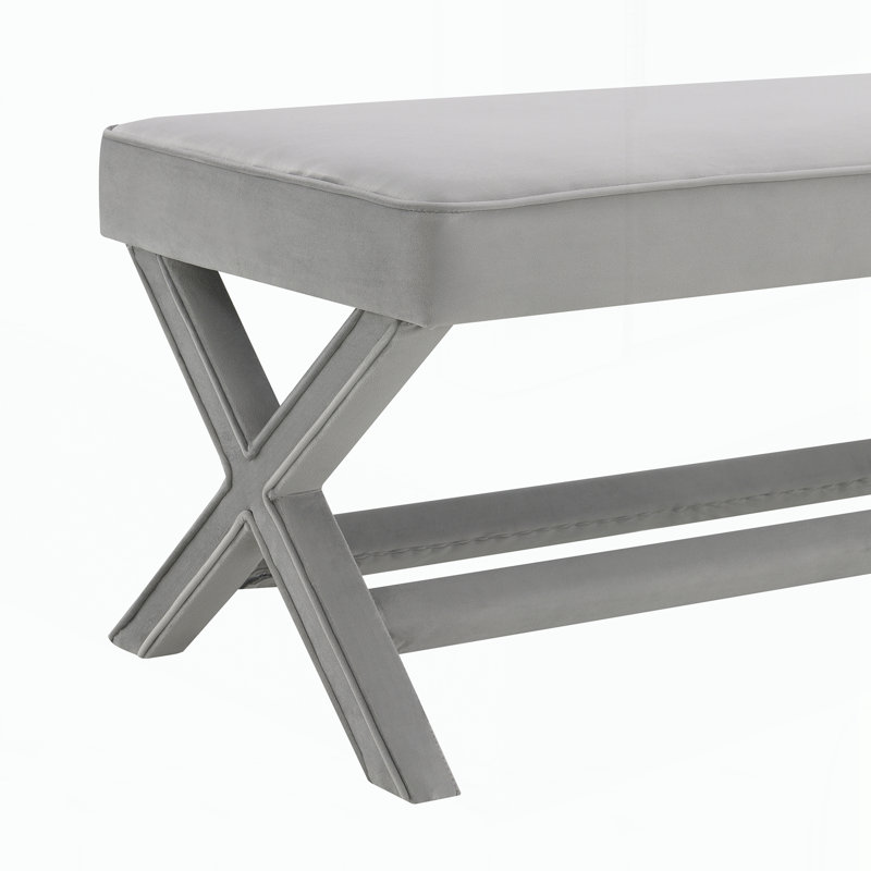 Double banc Comfort rembourré, Gris clair, LIGHT GREY, Gris clair