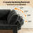 L-Shaped Sectional Sleeper Sofa Bed, 102" 7-Seat Pull Out Couch with USB Charging Ports, LED Lights & Hidden Storage, Convertible Sofa Bed for Living Room-1435956478