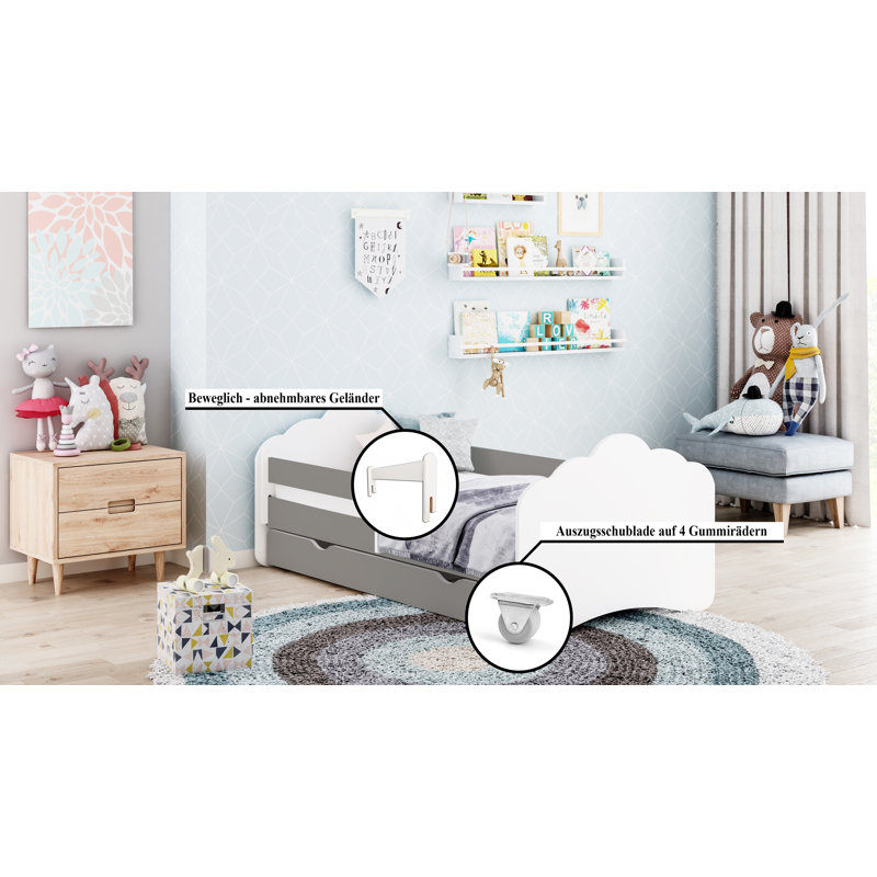 Quintara Cabin Bed Themed Beds, Dark Grey