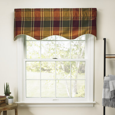Aneela Plaid Window Valance