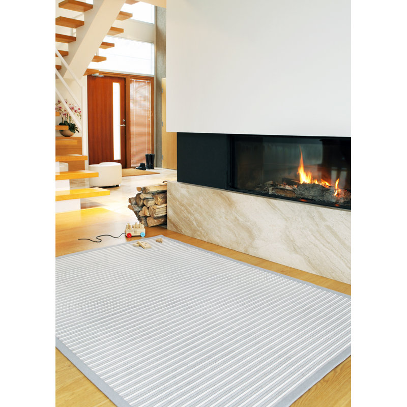 Parrott Striped Hand Woven Area Rug, Rectangle 140 x 200cm