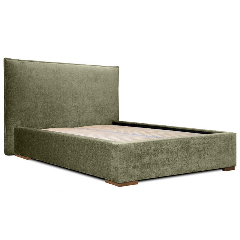 Hilderose Upholstered Lift Up Storage Bed, European Kingsize (160 x 200cm), Light Green