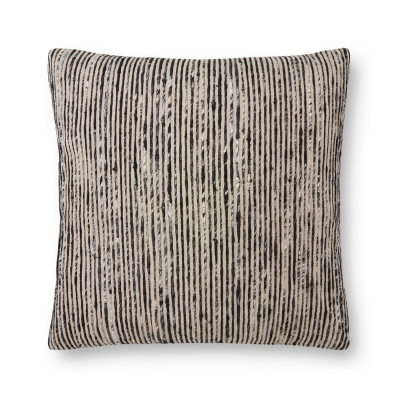 Hippocrates Black Decorative Throw Pillow, Polyester/Polyfill, Black