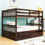 Lit superposé en bois multi-fonctionnel détachable sur lit double avec lit gigogne escamotable