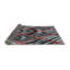Tapis rouge/bleu marine tissé à la machine-252514804