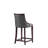 Fifth Avenue Traditional Vegan Leather Upholstered Beech Wood Counter Stool in Graphite-53598450-98788205