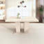 Table de salle à manger rectangulaire extensible pour 6 à 10 personnes, conception simple et élégante-130195573