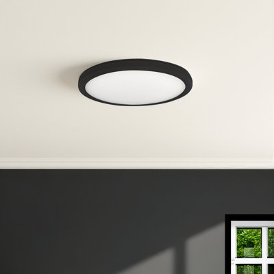 7 in.Round 10.3-Watt 3000K LED Flush Mount Light, 1150 Lumens