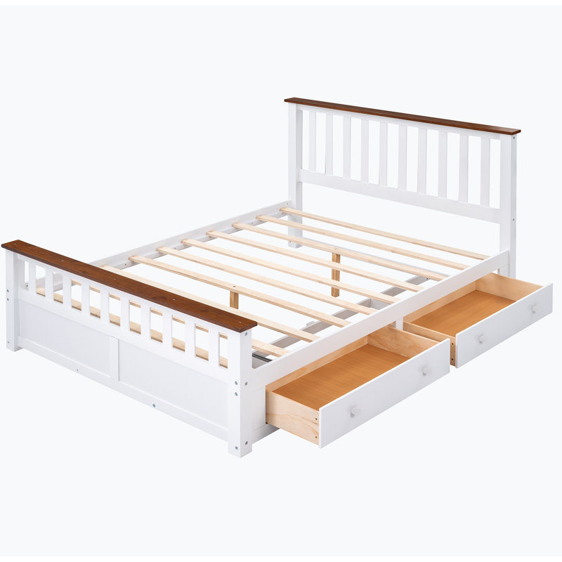 Ensemble de chambre à coucher 3 pièces en bois massif, Grand