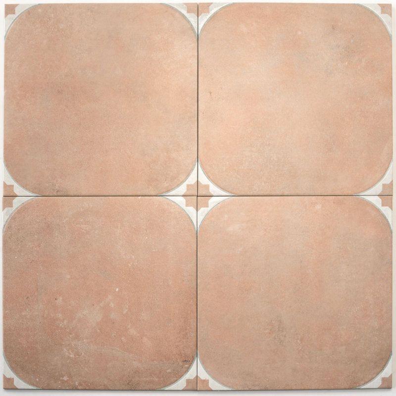 Citadel 17.42 In. X 17.42 In. Matte Porcelain Large Format Wall And Floor Tile (14.75 Sq Ft/Case) - 7 Pack, Plaster Brown