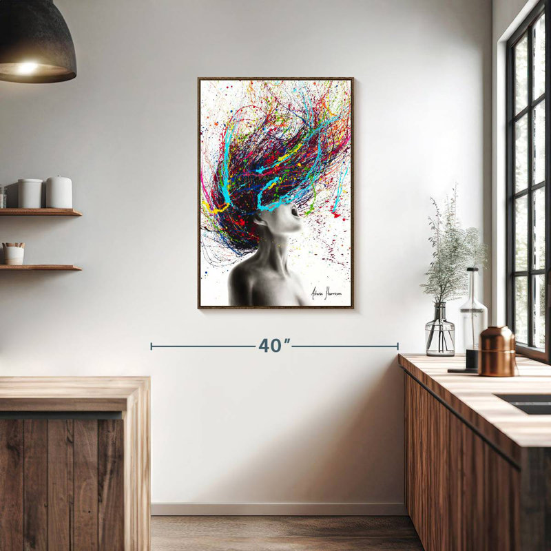 The Edge, 25" x 37", Floating Frame Walnut