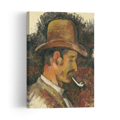 Homme à la pipe, 1892-1896, estampe d'art mural abstraite contemporaine