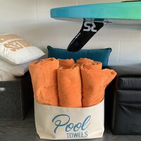 A Southern Bucket Towels Canvas Storage Basket