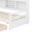 Lit de jour contemporain avec bureau d'étude et nombreuses solutions de rangement-199009611
