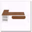 Bureau de direction avec classeur et tablettes