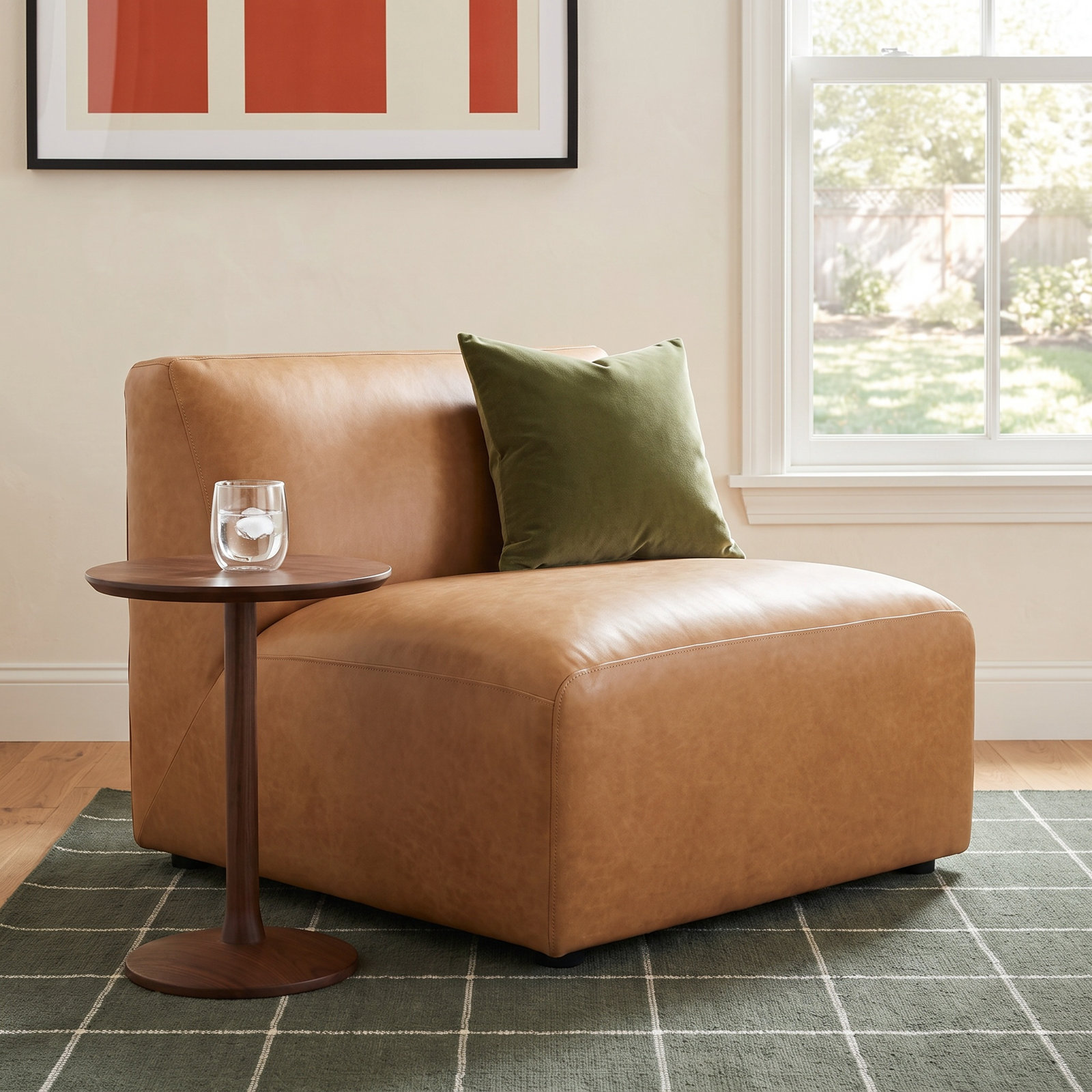 Morell Genuine Leather Slipper Chair