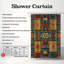 Tribal Prints - Rideau de douche Premium-219532186