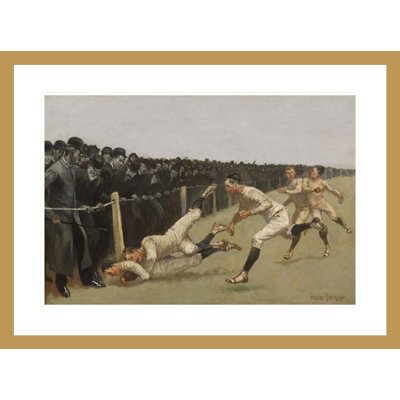 Touchdown Yale vs. Princeton Thanksgiving Day Nov. 27 1890 Yale 32 Princeton 0 by Frederic Remington -Framed Giclee Print