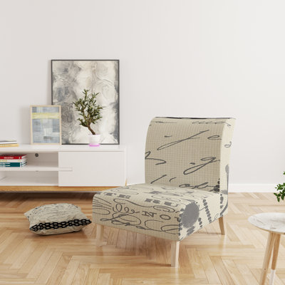 French Chandeliers Couture I - Fashion Upholstered Slipper Chair
