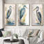 «Heron By The Waterside Watercolor I - Heron», ensemble de 3 reproductions d'art mural-900419209-900419210