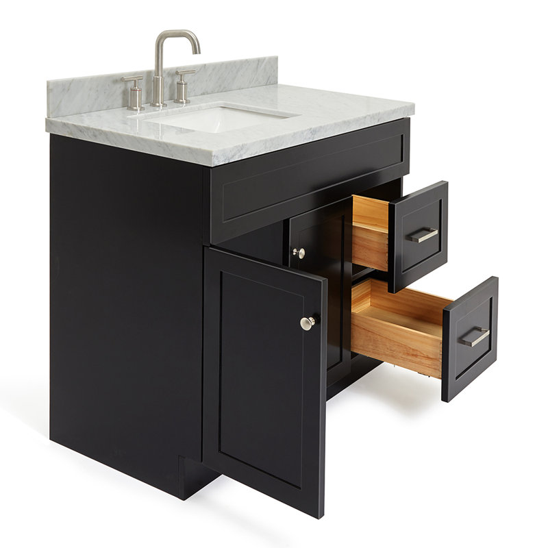 Ensemble de meuble-lavabo simple 43 po Hamlet, Noir
