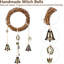 Clochette Wiccan Witch pour bouton de porte, ensemble de 2