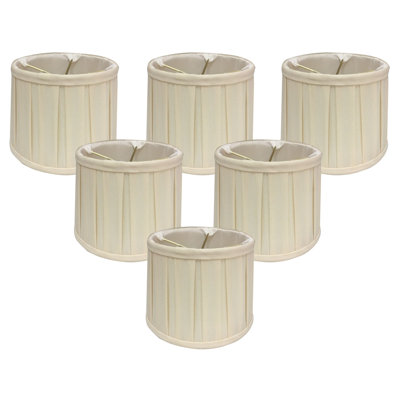 4.25'' H Silk Drum Candelabra Shade
