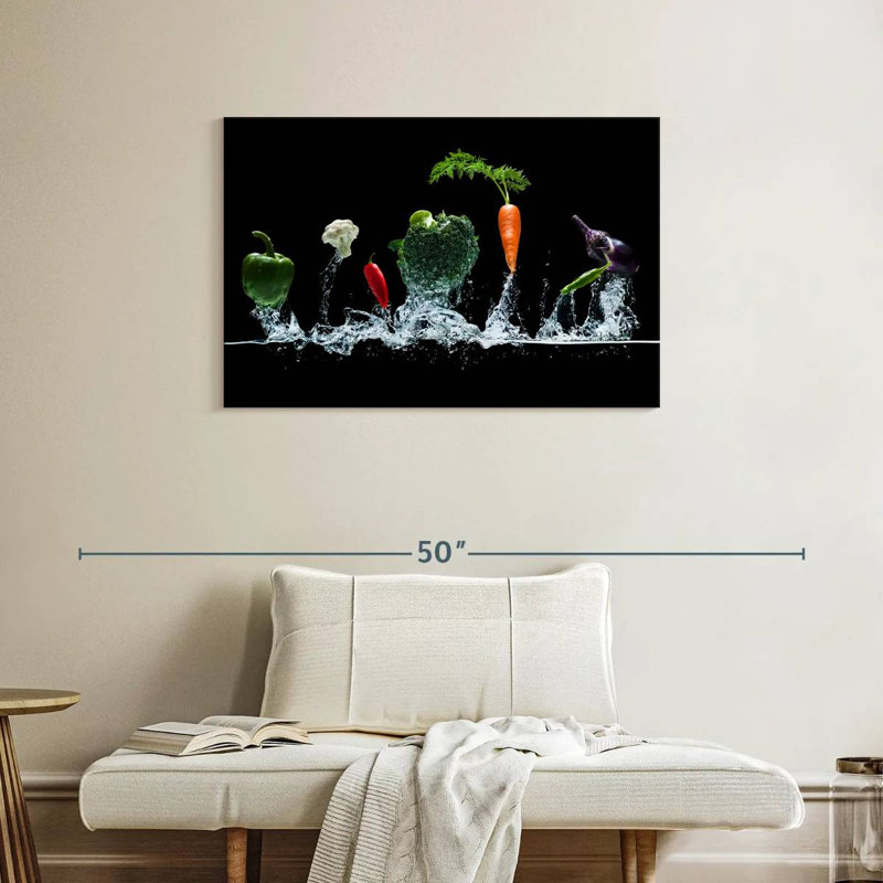 Yarlin Vegetables Splash, 24" H x 36" W