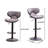 Masaccio Weathered Upholstery Airlift Adjustable Swivel Barstool With Chrome Base, Set Of 2-716242421-716242420