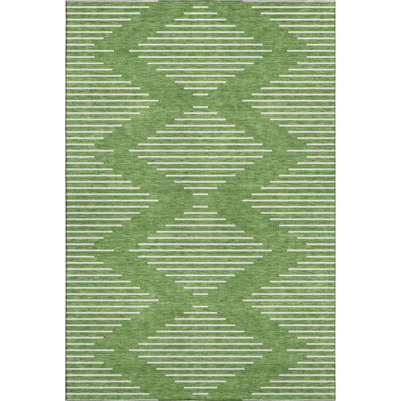 Premium Machine Washable Colmenero AMF1016 Geometric Rug, Rectangle 2'6" x 3'10"