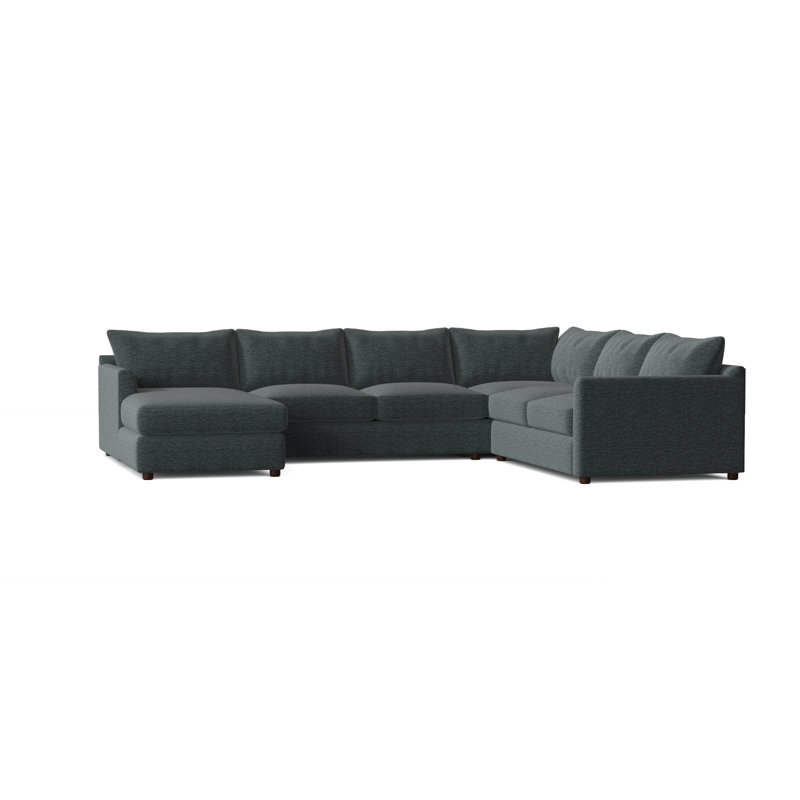 Canapé modulaire rembourré 3 pièces Cecelia, Égéen Vault, Orienté vers la droite