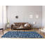 Imprimé animal gris/bleu/Tapis décoratif blanc-53965414