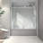 Frameless One Fixed And One Shifted Shower Door,Stainless Steel Large Pulleys With Adjustable Soft Closing Function,With Nano Easy Cleaning,Stick Explosion-Proof Menbrance-112520567