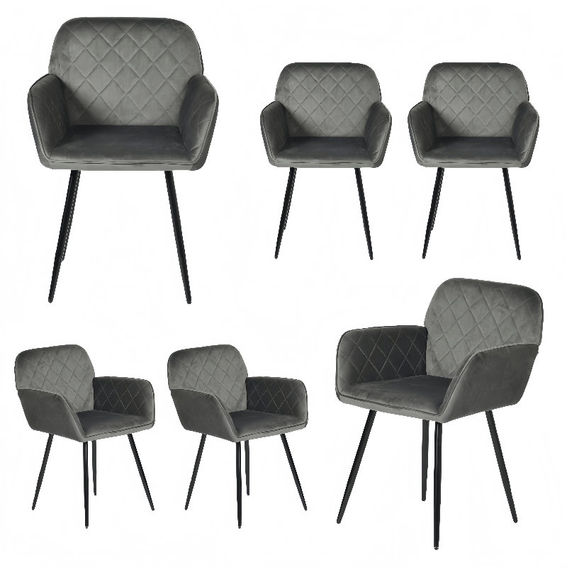 47cm H Velvet Upholstered Dining Chair